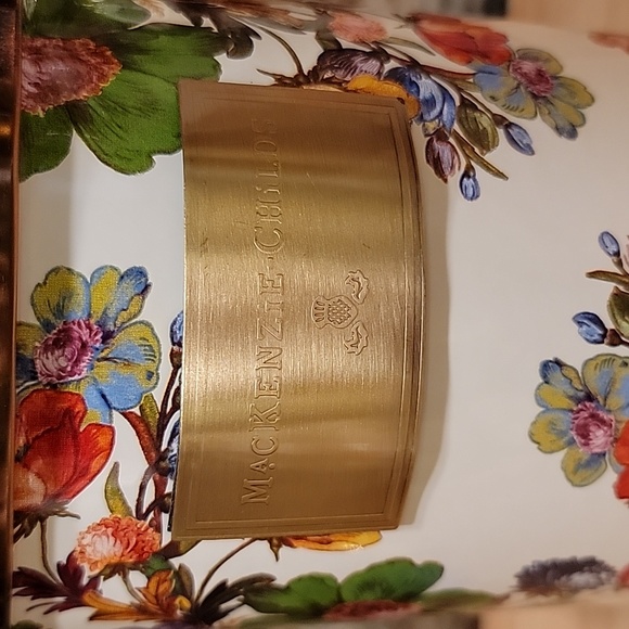 Mackenzie-Childs Flower Market Large Canister in White - Picture 2 of 7